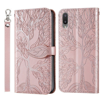 Life of Tree Embossing Pattern Horizontal Flip Leather Case with Holder & Card Slot & Wallet & Photo Frame & Lanyard, For Samsung Galaxy A02, For Samsung Galaxy A32 5G, For Samsung Galaxy M62, For Xiaomi Mi 11