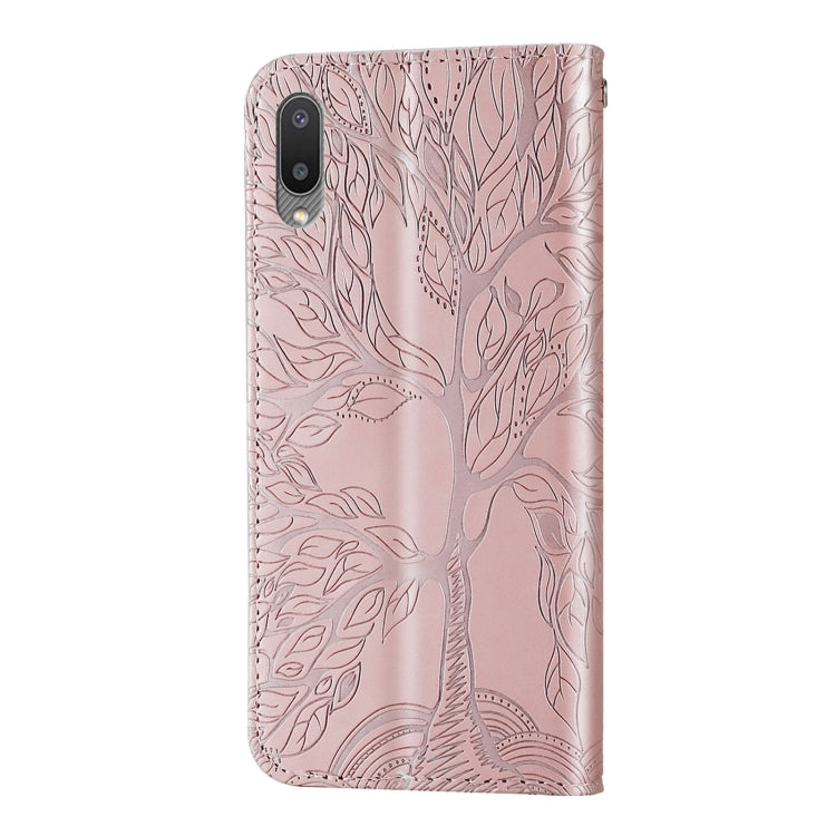 Life of Tree Embossing Pattern Horizontal Flip Leather Case with Holder & Card Slot & Wallet & Photo Frame & Lanyard, For Samsung Galaxy A02, For Samsung Galaxy A32 5G, For Samsung Galaxy M62, For Xiaomi Mi 11