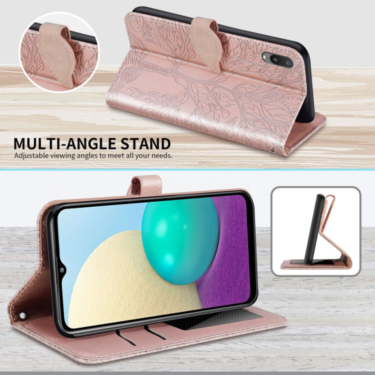 Life of Tree Embossing Pattern Horizontal Flip Leather Case with Holder & Card Slot & Wallet & Photo Frame & Lanyard, For Samsung Galaxy A02, For Samsung Galaxy A32 5G, For Samsung Galaxy M62, For Xiaomi Mi 11