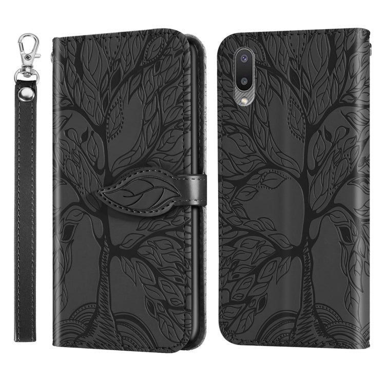 Life of Tree Embossing Pattern Horizontal Flip Leather Case with Holder & Card Slot & Wallet & Photo Frame & Lanyard, For Samsung Galaxy A02, For Samsung Galaxy A32 5G, For Samsung Galaxy M62, For Xiaomi Mi 11