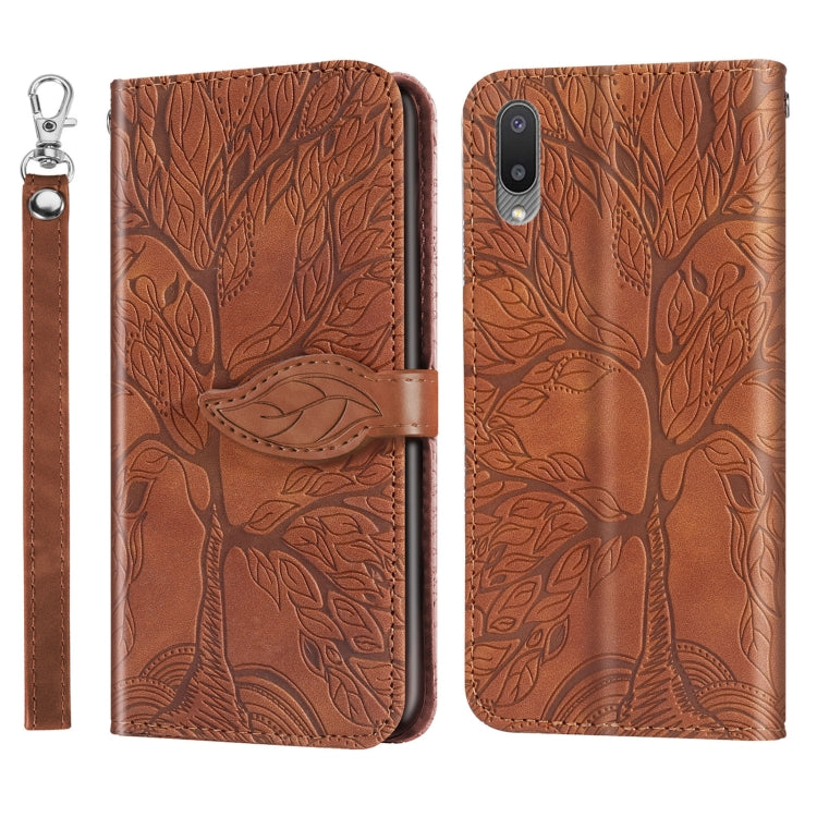 Life of Tree Embossing Pattern Horizontal Flip Leather Case with Holder & Card Slot & Wallet & Photo Frame & Lanyard, For Samsung Galaxy A02, For Samsung Galaxy A32 5G, For Samsung Galaxy M62, For Xiaomi Mi 11