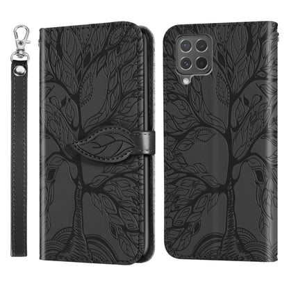 Life of Tree Embossing Pattern Horizontal Flip Leather Case with Holder & Card Slot & Wallet & Photo Frame & Lanyard, For Samsung Galaxy A02, For Samsung Galaxy A32 5G, For Samsung Galaxy M62, For Xiaomi Mi 11