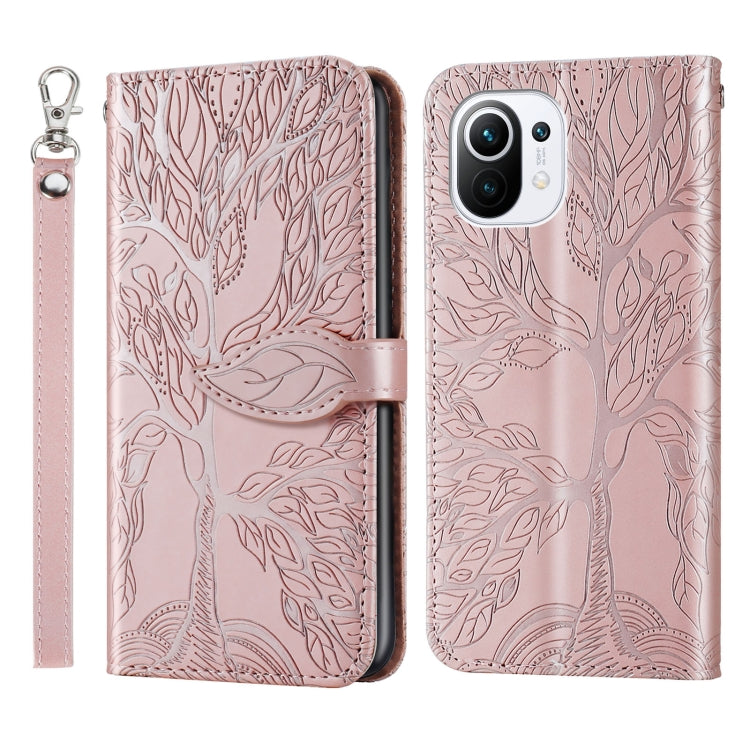 Life of Tree Embossing Pattern Horizontal Flip Leather Case with Holder & Card Slot & Wallet & Photo Frame & Lanyard, For Samsung Galaxy A02, For Samsung Galaxy A32 5G, For Samsung Galaxy M62, For Xiaomi Mi 11