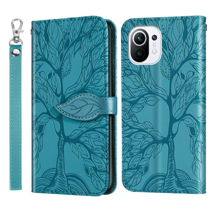 Life of Tree Embossing Pattern Horizontal Flip Leather Case with Holder & Card Slot & Wallet & Photo Frame & Lanyard, For Samsung Galaxy A02, For Samsung Galaxy A32 5G, For Samsung Galaxy M62, For Xiaomi Mi 11