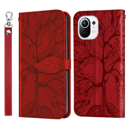 Life of Tree Embossing Pattern Horizontal Flip Leather Case with Holder & Card Slot & Wallet & Photo Frame & Lanyard, For Samsung Galaxy A02, For Samsung Galaxy A32 5G, For Samsung Galaxy M62, For Xiaomi Mi 11