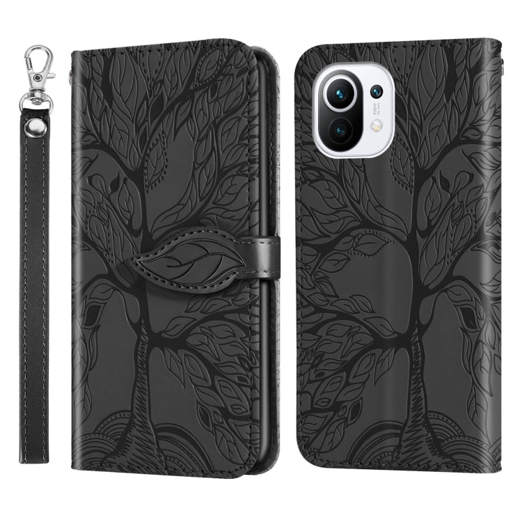 Life of Tree Embossing Pattern Horizontal Flip Leather Case with Holder & Card Slot & Wallet & Photo Frame & Lanyard, For Samsung Galaxy A02, For Samsung Galaxy A32 5G, For Samsung Galaxy M62, For Xiaomi Mi 11