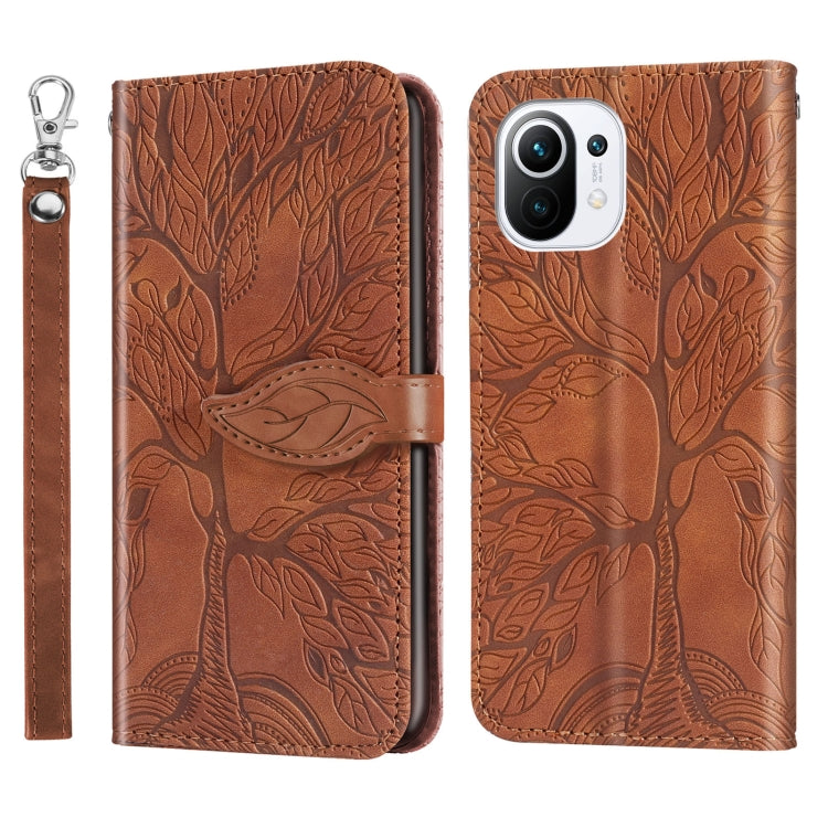 Life of Tree Embossing Pattern Horizontal Flip Leather Case with Holder & Card Slot & Wallet & Photo Frame & Lanyard, For Samsung Galaxy A02, For Samsung Galaxy A32 5G, For Samsung Galaxy M62, For Xiaomi Mi 11