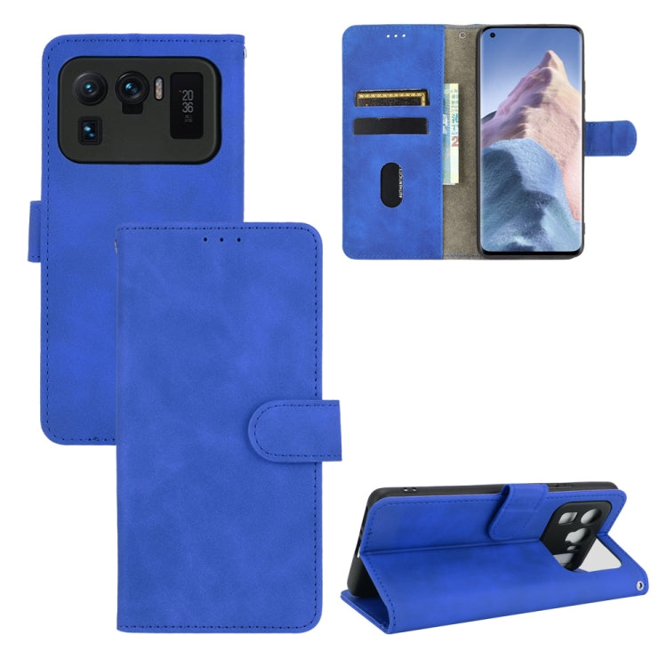Solid Color Skin Feel Magnetic Buckle Horizontal Flip Calf Texture PU Leather Case with Holder & Card Slots & Wallet, For Xiaomi Mi 11 Ultra, For Xiaomi Mi 11 Pro