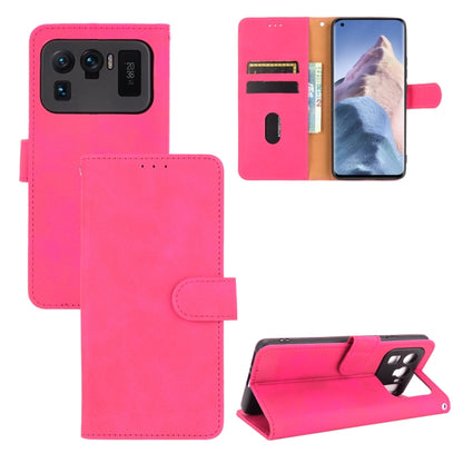 Solid Color Skin Feel Magnetic Buckle Horizontal Flip Calf Texture PU Leather Case with Holder & Card Slots & Wallet, For Xiaomi Mi 11 Ultra, For Xiaomi Mi 11 Pro