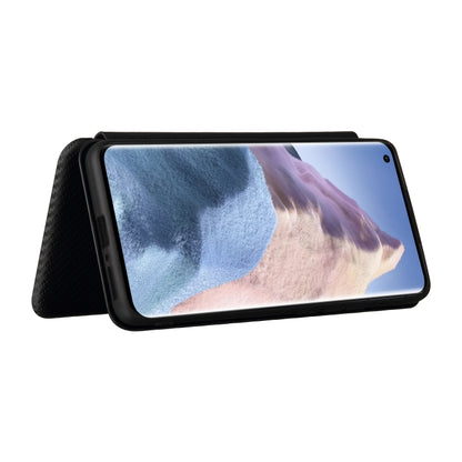 Carbon Fiber Texture Magnetic Horizontal Flip TPU + PC + PU Leather Case with Card Slot, For Xiaomi Mi 11 Ultra, For Xiaomi Mi 11 Pro, For Xiaomi Mi 11 Lite, For Realme C21