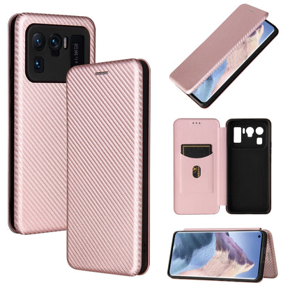 Carbon Fiber Texture Magnetic Horizontal Flip TPU + PC + PU Leather Case with Card Slot, For Xiaomi Mi 11 Ultra, For Xiaomi Mi 11 Pro, For Xiaomi Mi 11 Lite, For Realme C21