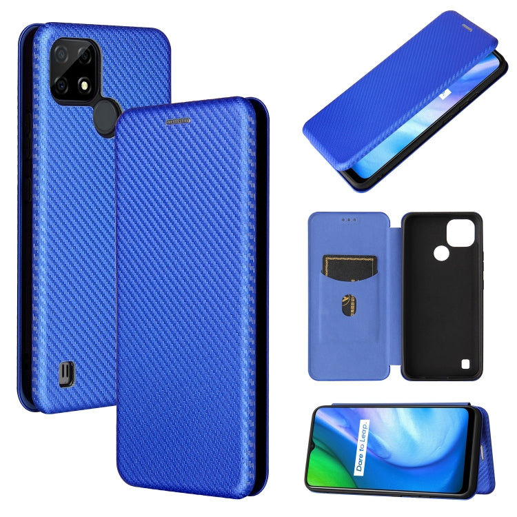 Carbon Fiber Texture Magnetic Horizontal Flip TPU + PC + PU Leather Case with Card Slot, For Xiaomi Mi 11 Ultra, For Xiaomi Mi 11 Pro, For Xiaomi Mi 11 Lite, For Realme C21