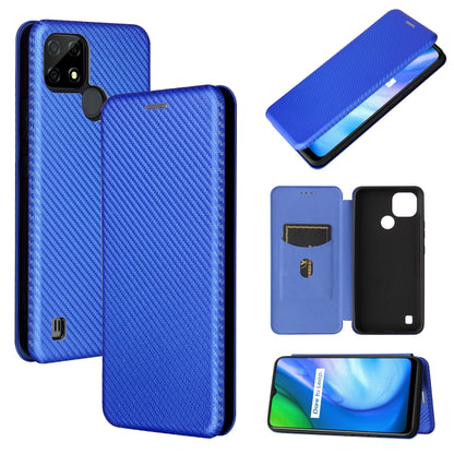 Carbon Fiber Texture Magnetic Horizontal Flip TPU + PC + PU Leather Case with Card Slot, For Xiaomi Mi 11 Ultra, For Xiaomi Mi 11 Pro, For Xiaomi Mi 11 Lite, For Realme C21
