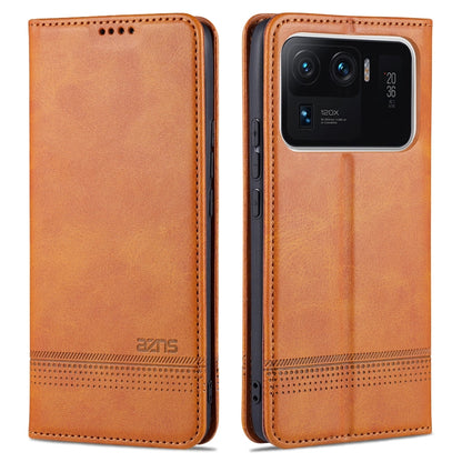 AZNS Magnetic Calf Texture Horizontal Flip Leather Case with Card Slots & Holder & Wallet, For OPPO A94 / F19 Pro / Reno5 Lite, For Xiaomi Mi 11 Ultra