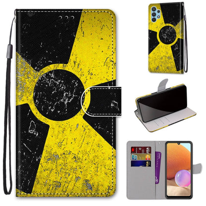 Coloured Drawing Cross Texture Horizontal Flip PU Leather Case with Holder & Card Slots & Wallet & Lanyard, For Samsung Galaxy A32 4G / A32 Lite
