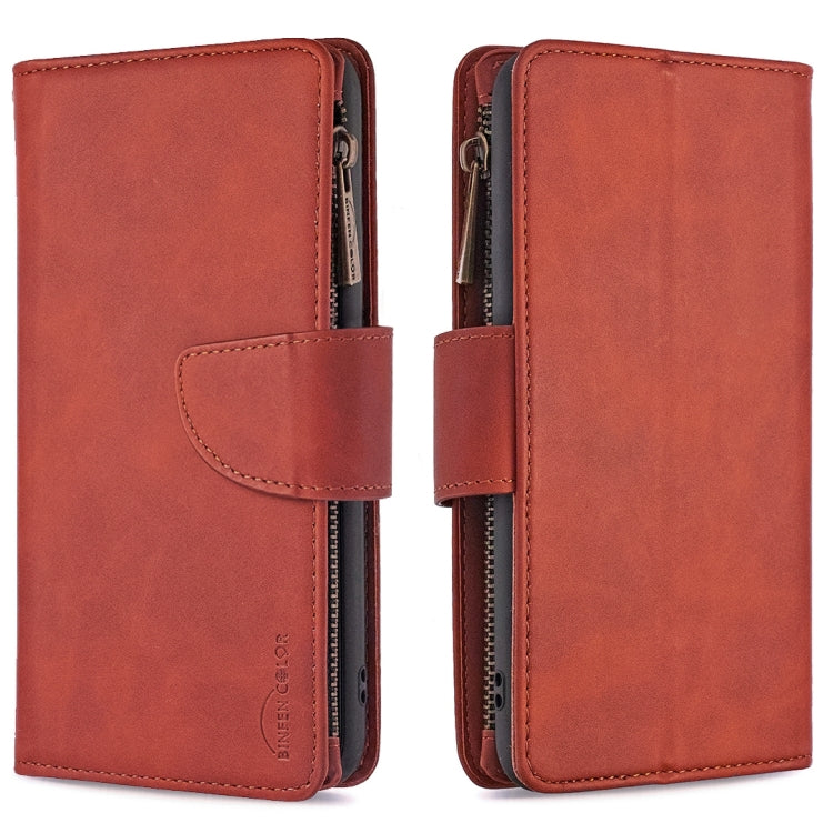 Skin Feel Detachable Magnetic Zipper Horizontal Flip PU Leather Case with Multi-Card Slots & Holder & Wallet & Photo Frame & Lanyard, For Xiaomi Poco M3, For Xiaomi Poco X3