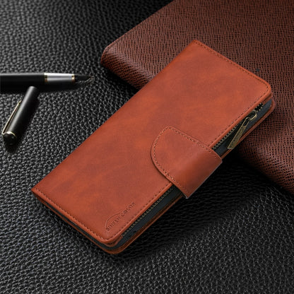 Skin Feel Detachable Magnetic Zipper Horizontal Flip PU Leather Case with Multi-Card Slots & Holder & Wallet & Photo Frame & Lanyard, For Xiaomi Poco M3, For Xiaomi Poco X3