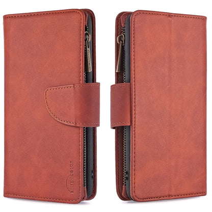 Skin Feel Detachable Magnetic Zipper Horizontal Flip PU Leather Case with Multi-Card Slots & Holder & Wallet & Photo Frame & Lanyard, For Xiaomi Poco M3, For Xiaomi Poco X3