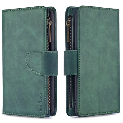 Skin Feel Detachable Magnetic Zipper Horizontal Flip PU Leather Case with Multi-Card Slots & Holder & Wallet & Photo Frame & Lanyard, For Xiaomi Poco M3, For Xiaomi Poco X3