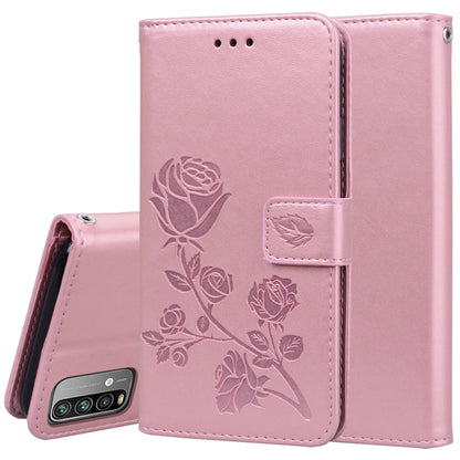 Rose Embossed Horizontal Flip PU Leather Case with Holder & Card Slots & Wallet, For Xiaomi Redmi 9T, For Xiaomi Mi 11 Lite, For Xiaomi Redmi Note 9T 5G, For Xiaomi Redmi Note 10
