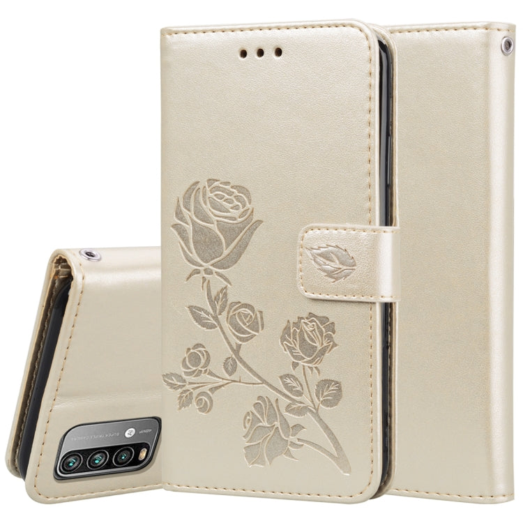 Rose Embossed Horizontal Flip PU Leather Case with Holder & Card Slots & Wallet, For Xiaomi Redmi 9T, For Xiaomi Mi 11 Lite, For Xiaomi Redmi Note 9T 5G, For Xiaomi Redmi Note 10