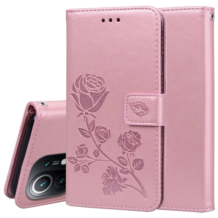 Rose Embossed Horizontal Flip PU Leather Case with Holder & Card Slots & Wallet, For Xiaomi Redmi 9T, For Xiaomi Mi 11 Lite, For Xiaomi Redmi Note 9T 5G, For Xiaomi Redmi Note 10