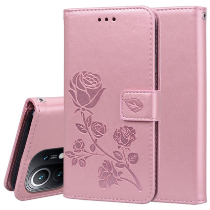 Rose Embossed Horizontal Flip PU Leather Case with Holder & Card Slots & Wallet, For Xiaomi Redmi 9T, For Xiaomi Mi 11 Lite, For Xiaomi Redmi Note 9T 5G, For Xiaomi Redmi Note 10