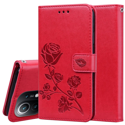 Rose Embossed Horizontal Flip PU Leather Case with Holder & Card Slots & Wallet, For Xiaomi Redmi 9T, For Xiaomi Mi 11 Lite, For Xiaomi Redmi Note 9T 5G, For Xiaomi Redmi Note 10
