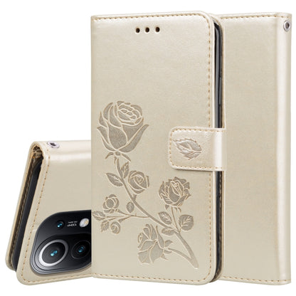 Rose Embossed Horizontal Flip PU Leather Case with Holder & Card Slots & Wallet, For Xiaomi Redmi 9T, For Xiaomi Mi 11 Lite, For Xiaomi Redmi Note 9T 5G, For Xiaomi Redmi Note 10