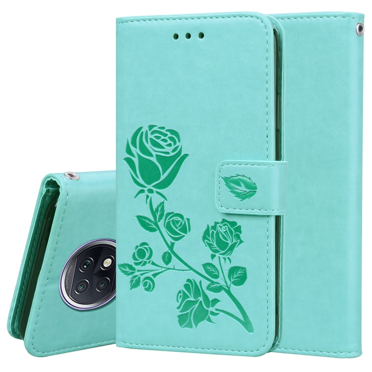 Rose Embossed Horizontal Flip PU Leather Case with Holder & Card Slots & Wallet, For Xiaomi Redmi 9T, For Xiaomi Mi 11 Lite, For Xiaomi Redmi Note 9T 5G, For Xiaomi Redmi Note 10