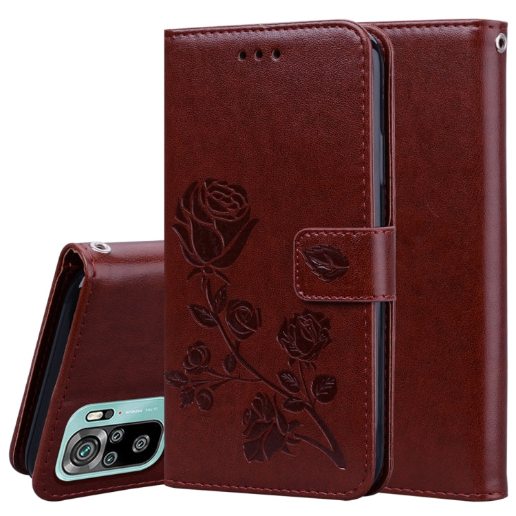 Rose Embossed Horizontal Flip PU Leather Case with Holder & Card Slots & Wallet, For Xiaomi Redmi 9T, For Xiaomi Mi 11 Lite, For Xiaomi Redmi Note 9T 5G, For Xiaomi Redmi Note 10