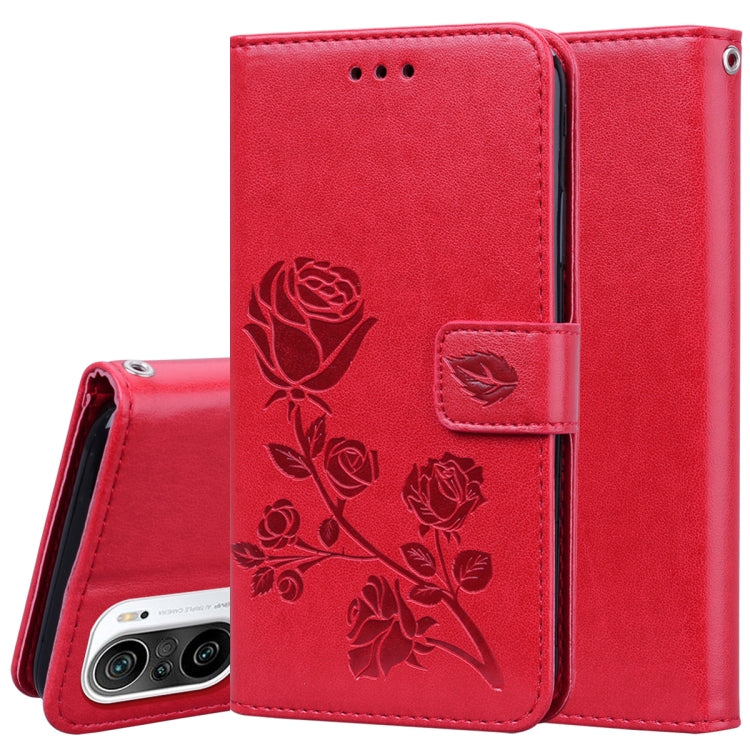Rose Embossed Horizontal Flip PU Leather Case with Holder & Card Slots & Wallet, For Xiaomi Redmi K40 / K40 Pro, For Xiaomi Redmi Note 10 Pro, For Xiaomi Mi 10T Lite 5G, For Xiaomi Mi 10T Pro 5G