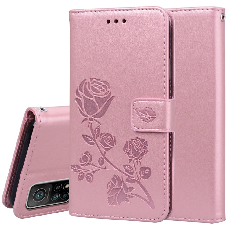 Rose Embossed Horizontal Flip PU Leather Case with Holder & Card Slots & Wallet, For Xiaomi Redmi K40 / K40 Pro, For Xiaomi Redmi Note 10 Pro, For Xiaomi Mi 10T Lite 5G, For Xiaomi Mi 10T Pro 5G