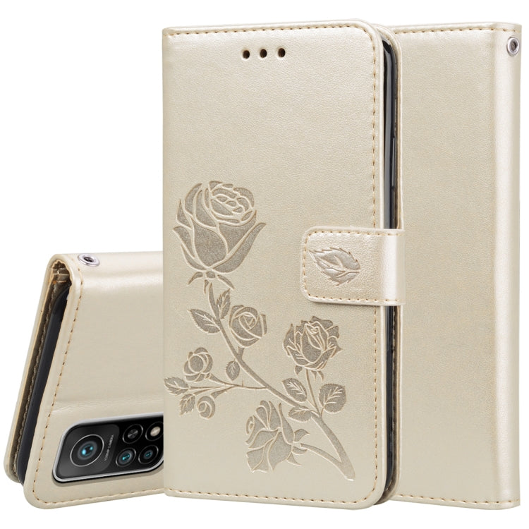 Rose Embossed Horizontal Flip PU Leather Case with Holder & Card Slots & Wallet, For Xiaomi Redmi K40 / K40 Pro, For Xiaomi Redmi Note 10 Pro, For Xiaomi Mi 10T Lite 5G, For Xiaomi Mi 10T Pro 5G