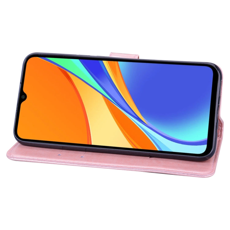 Rose Embossed Horizontal Flip PU Leather Case with Holder & Card Slots & Wallet, For Xiaomi Poco M3