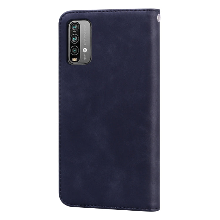 Frosted Business Magnetic Horizontal Flip PU Leather Case with Holder & Card Slot & Lanyard, For Xiaomi Redmi 9T, For Xiaomi Redmi Note 9T, For Xiaomi Redmi Note 10 4G, For Xiaomi Redmi K40 / K40 Pro
