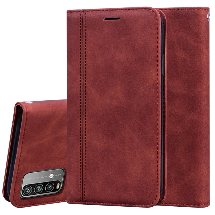 Frosted Business Magnetic Horizontal Flip PU Leather Case with Holder & Card Slot & Lanyard, For Xiaomi Redmi 9T, For Xiaomi Redmi Note 9T, For Xiaomi Redmi Note 10 4G, For Xiaomi Redmi K40 / K40 Pro