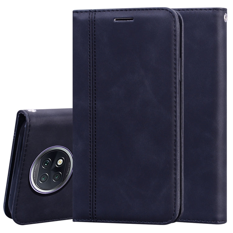 Frosted Business Magnetic Horizontal Flip PU Leather Case with Holder & Card Slot & Lanyard, For Xiaomi Redmi 9T, For Xiaomi Redmi Note 9T, For Xiaomi Redmi Note 10 4G, For Xiaomi Redmi K40 / K40 Pro