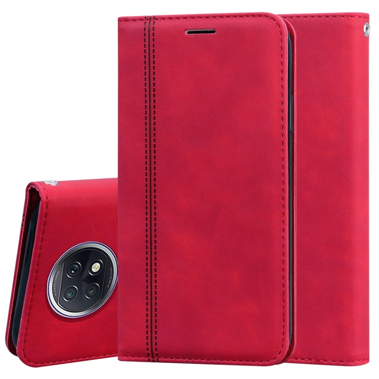 Frosted Business Magnetic Horizontal Flip PU Leather Case with Holder & Card Slot & Lanyard, For Xiaomi Redmi 9T, For Xiaomi Redmi Note 9T, For Xiaomi Redmi Note 10 4G, For Xiaomi Redmi K40 / K40 Pro