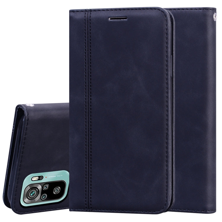 Frosted Business Magnetic Horizontal Flip PU Leather Case with Holder & Card Slot & Lanyard, For Xiaomi Redmi 9T, For Xiaomi Redmi Note 9T, For Xiaomi Redmi Note 10 4G, For Xiaomi Redmi K40 / K40 Pro
