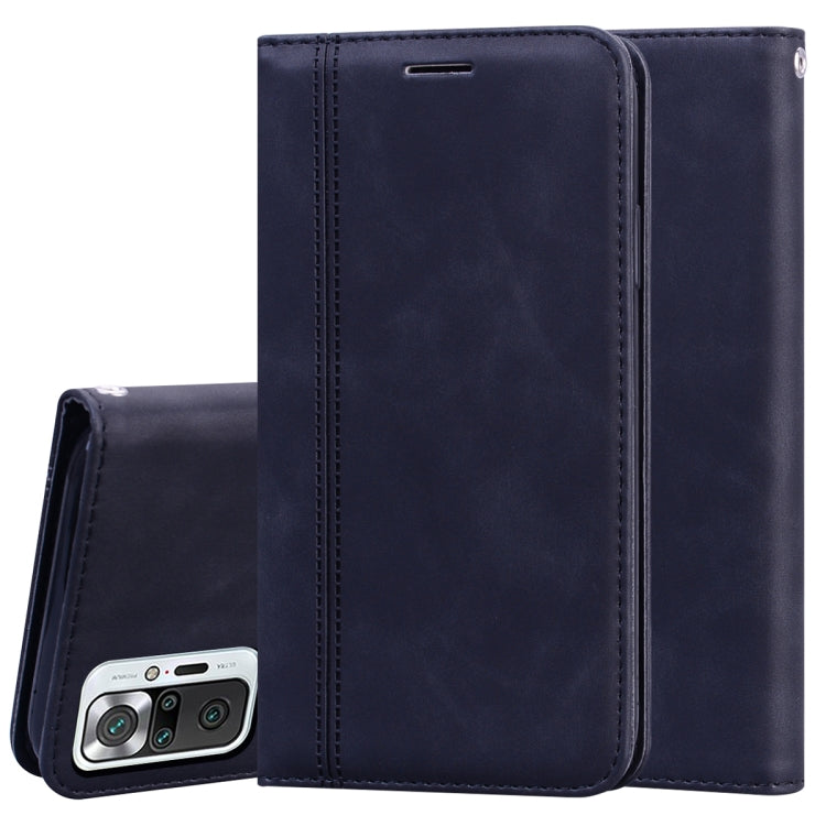 Frosted Business Magnetic Horizontal Flip PU Leather Case with Holder & Card Slot & Lanyard, For Xiaomi Redmi Note 10 Pro, For Xiaomi Poco M3, For Xiaomi Mi 10T Lite 5G, For Xiaomi Mi 10T Pro 5G
