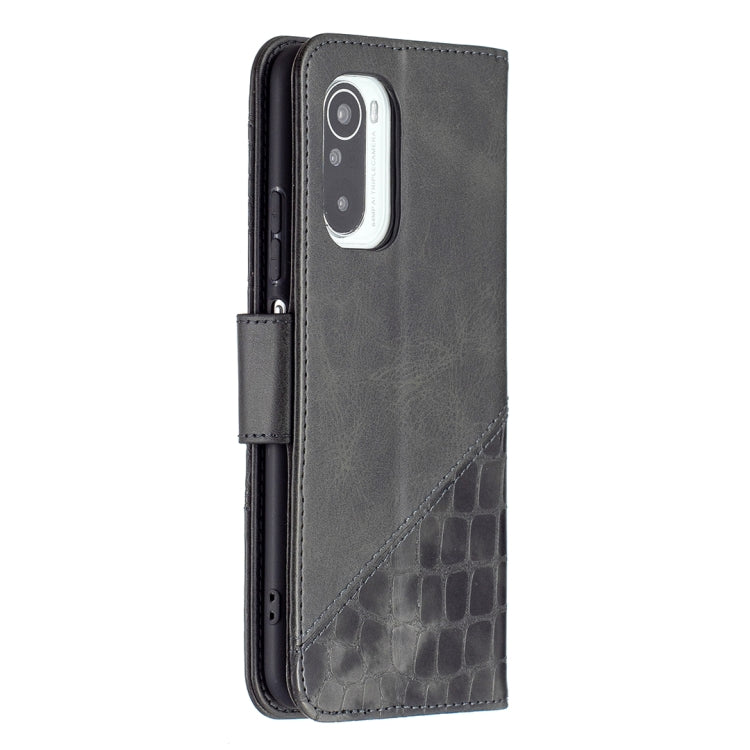 Matching Color Crocodile Texture Horizontal Flip PU Leather Case with Wallet & Holder & Card Slots, For Xiaomi Mi 11i / Poco F3 / Redmi K40