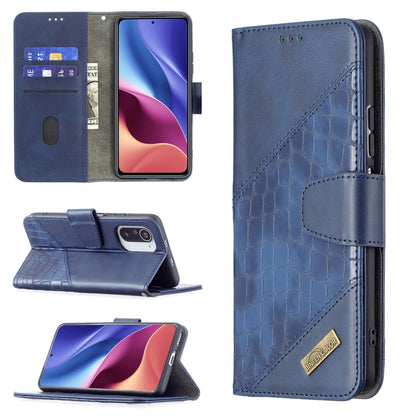 Matching Color Crocodile Texture Horizontal Flip PU Leather Case with Wallet & Holder & Card Slots, For Xiaomi Mi 11i / Poco F3 / Redmi K40