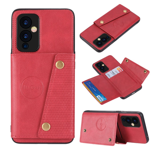 Double Buckle PU + TPU Shockproof Magnetic Protective Case with Card Slot & Holder, For OnePlus 9, For OnePlus 9 Pro, For Xiaomi Redmi K40, For Xiaomi Redmi Note 9 4G, For Xiaomi Redmi Note 10