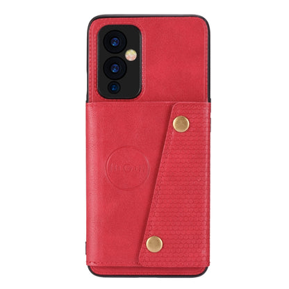 Double Buckle PU + TPU Shockproof Magnetic Protective Case with Card Slot & Holder, For OnePlus 9, For OnePlus 9 Pro, For Xiaomi Redmi K40, For Xiaomi Redmi Note 9 4G, For Xiaomi Redmi Note 10