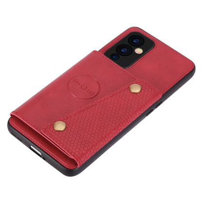 Double Buckle PU + TPU Shockproof Magnetic Protective Case with Card Slot & Holder, For OnePlus 9, For OnePlus 9 Pro, For Xiaomi Redmi K40, For Xiaomi Redmi Note 9 4G, For Xiaomi Redmi Note 10