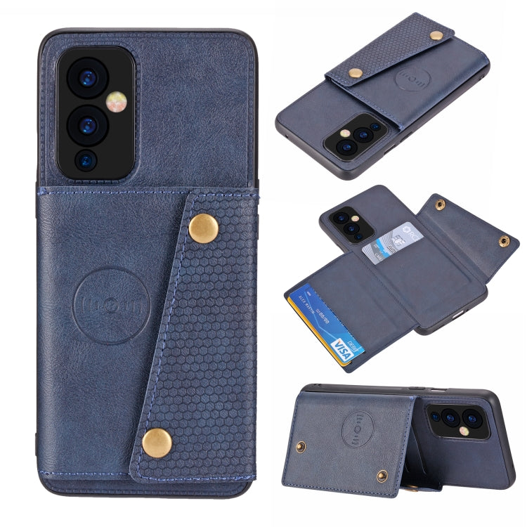 Double Buckle PU + TPU Shockproof Magnetic Protective Case with Card Slot & Holder, For OnePlus 9, For OnePlus 9 Pro, For Xiaomi Redmi K40, For Xiaomi Redmi Note 9 4G, For Xiaomi Redmi Note 10