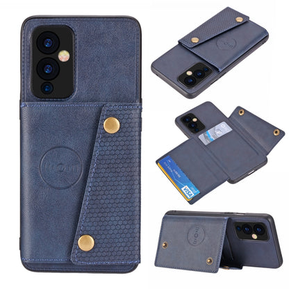 Double Buckle PU + TPU Shockproof Magnetic Protective Case with Card Slot & Holder, For OnePlus 9, For OnePlus 9 Pro, For Xiaomi Redmi K40, For Xiaomi Redmi Note 9 4G, For Xiaomi Redmi Note 10