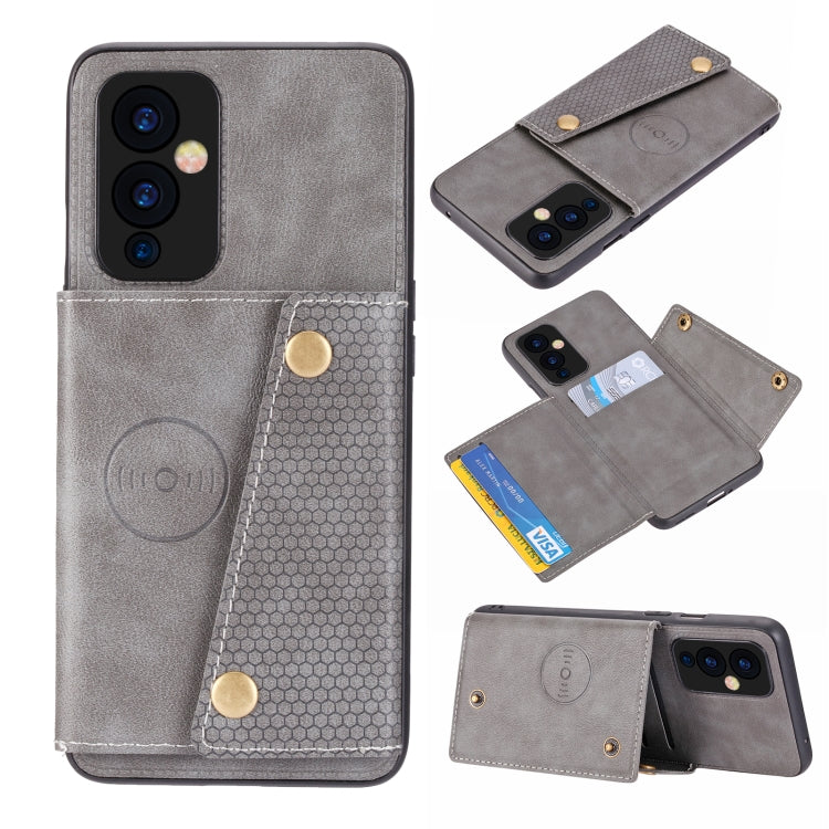 Double Buckle PU + TPU Shockproof Magnetic Protective Case with Card Slot & Holder, For OnePlus 9, For OnePlus 9 Pro, For Xiaomi Redmi K40, For Xiaomi Redmi Note 9 4G, For Xiaomi Redmi Note 10