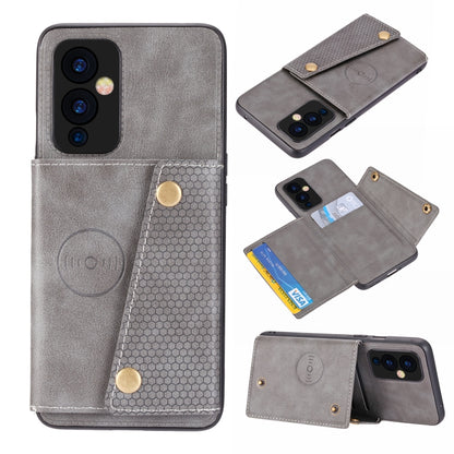 Double Buckle PU + TPU Shockproof Magnetic Protective Case with Card Slot & Holder, For OnePlus 9, For OnePlus 9 Pro, For Xiaomi Redmi K40, For Xiaomi Redmi Note 9 4G, For Xiaomi Redmi Note 10